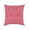 CC Home Furnishings 18" Pink and Gray Geometric Diamond Square Throw Pillow - Down